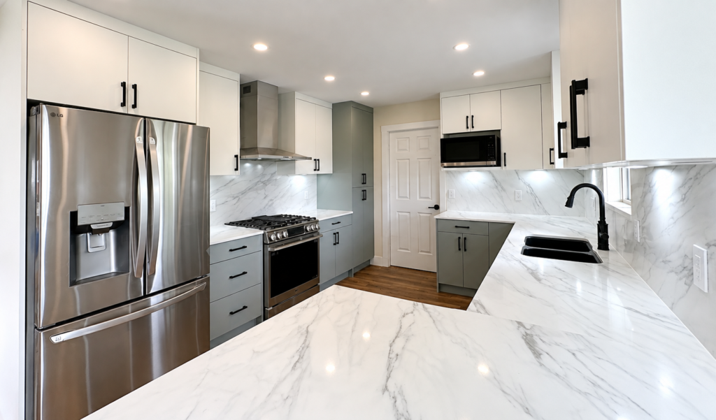 The modern house was reno in Surrey